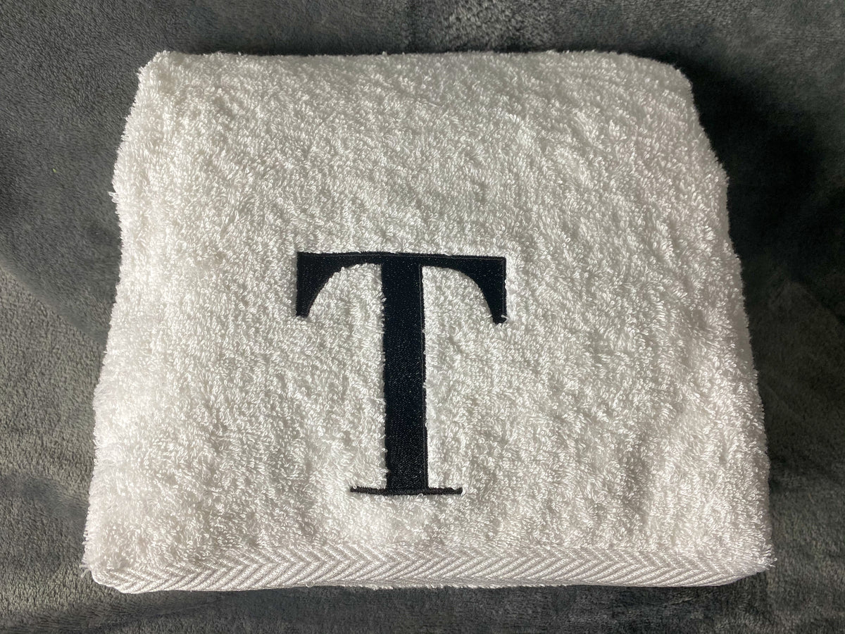 Letter towels discount