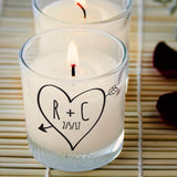 Sketch Heart Rose Scented Candle