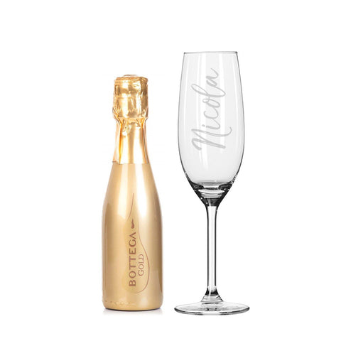 200ml Gold Bottega & Flute Set