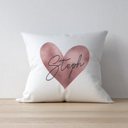 Rose Gold Heart Cushion