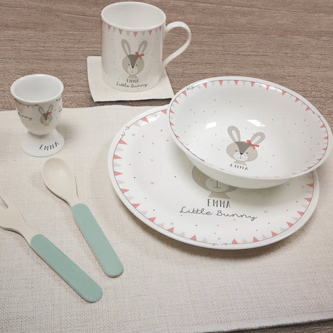 Little Bunny Pink Breakfast Set