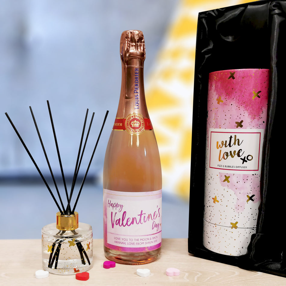 Personalised Prosecco & Reed Diffuser Gift Set