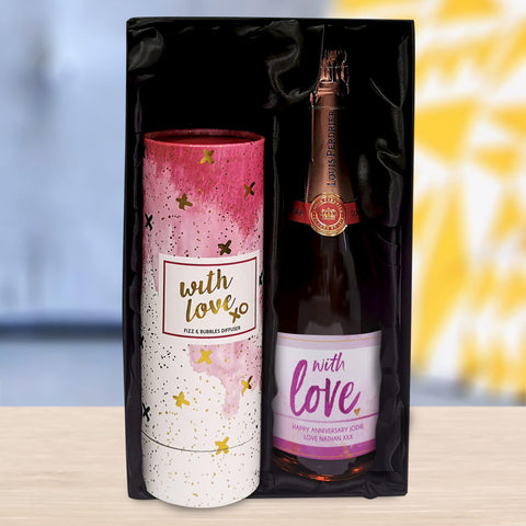 Personalised With Love Sparkling Rosé & Reed Diffuser Gift Set
