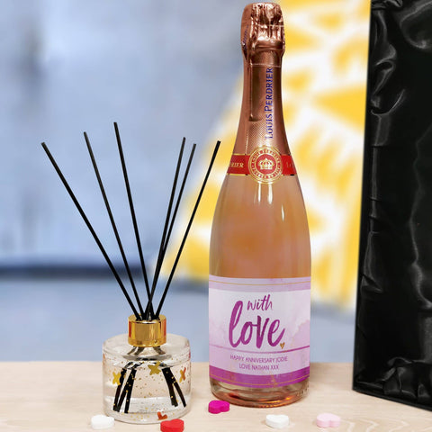 Personalised With Love Sparkling Rosé & Reed Diffuser Gift Set