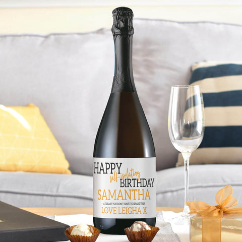 Happy 'Self Isolating' Birthday Prosecco