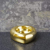 Heart Candle Holder Gold 8.5cm