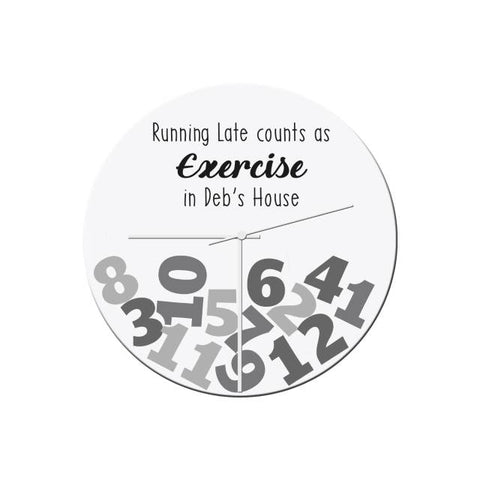 Exercise Glass Clock