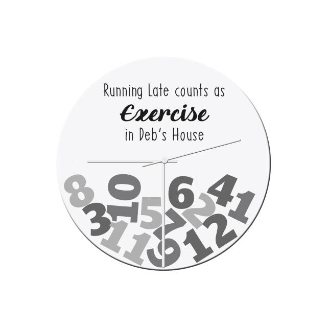 Exercise Glass Clock