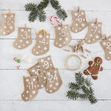 HESSIAN MINI STOCKING ADVENT CALENDAR