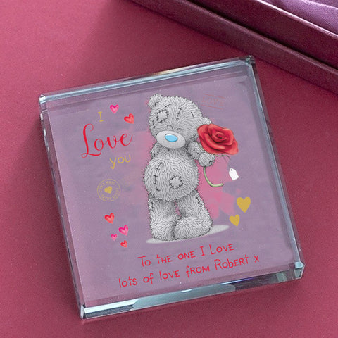 Me To You I Love You Glass Block