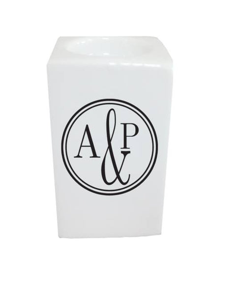 Monogram Circle Tea light Holder