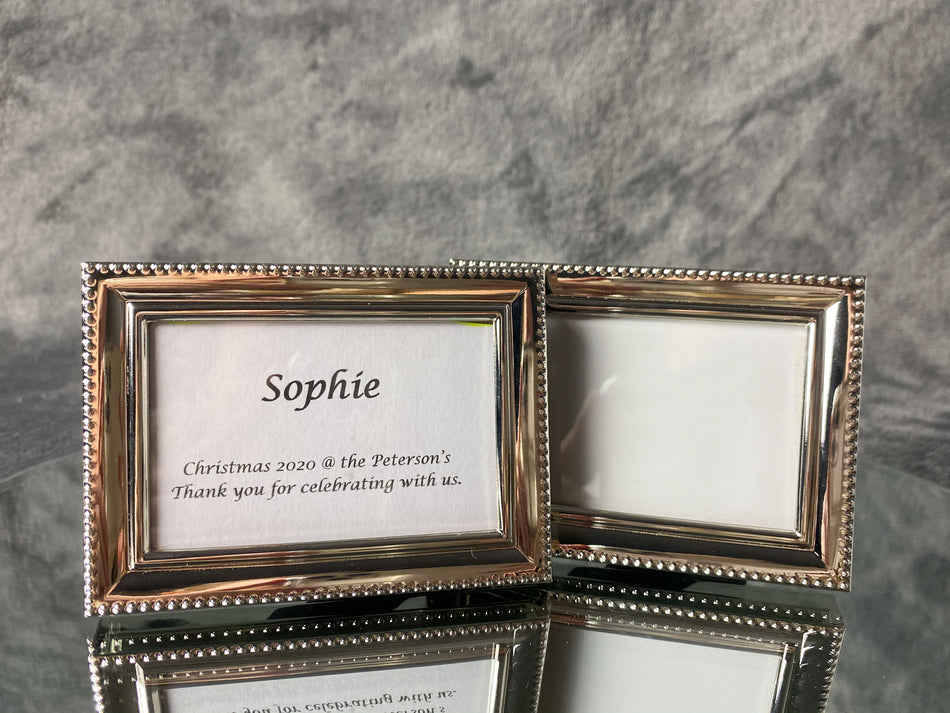 Mini Silver Picture Frames (Sold in Pairs)