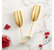 LUXURY GOLD CHAMPAGNE FLUTES – PACK OF 2